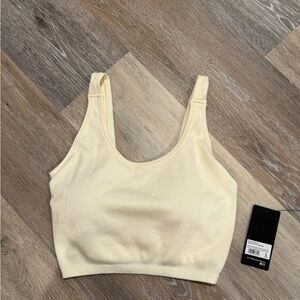 90 Degree By Reflex Ivory Ribbed Tank